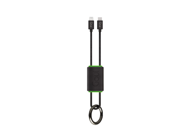 Goui Lock Type-C to Lightning Keychain Cable Black 27cm-1 Year Warranty