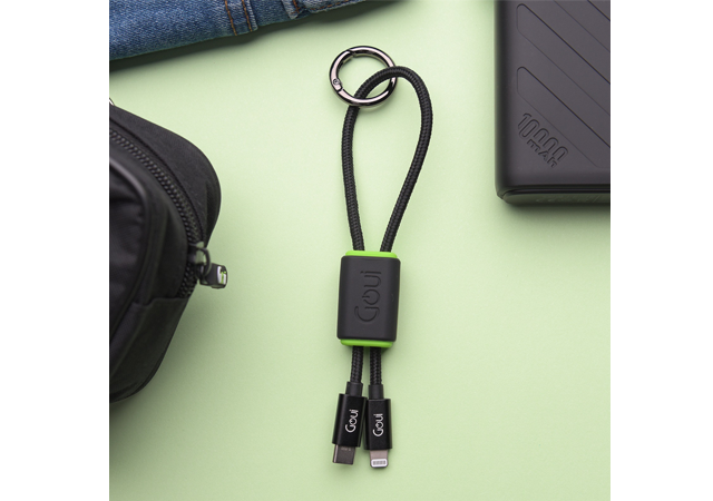 Goui Lock Type-C to Lightning Keychain Cable Black 27cm-1 Year Warranty - Image 3