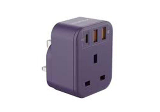 MOMAX One Plug 1 Outlet Exstantion Socket With USB Grey -1 Year Warranty - Image 3