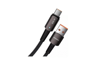 ESSAGER Braided USB-A to Type-C 66W 6A Cable 1M Black, CG01 -1 Year Warranty | EXCT-CG01