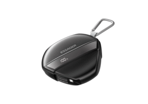 ESSAGER 22.5W  Portable Power Bank With Retractable Cable Black, BL01, 1 Year Warranty | EDY1W-BL01-Z