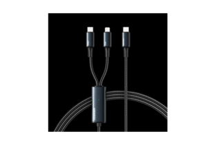 ESSAGER 2-in-1 Braided Cable Black, SY01-P -1 Year Warranty | EXCATM-SY01-P
