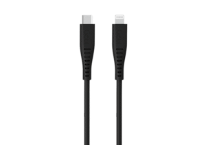 Goui Rubber Lightning To Type-C Cable 1.5m black-1 Year Warranty