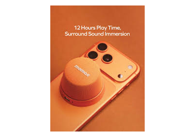 Momax Wireless Speaker Orange -1 Year Warranty - Image 2