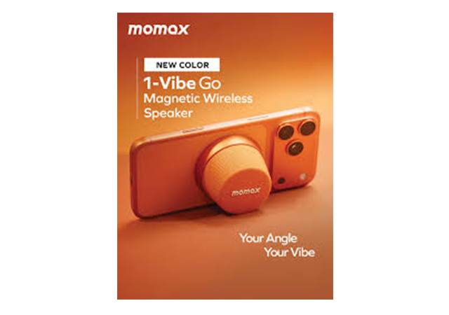 Momax Wireless Speaker Orange -1 Year Warranty - Image 3