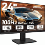 KOORUI 24-Inch Computer Monitor IPS FHD 1920 x 1080 120Hz 6ms E2411H